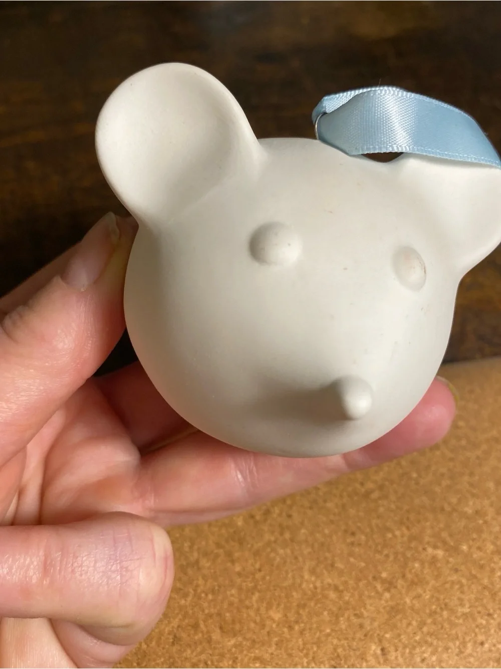 Jonathan Adler Mouse Ornament Bisque White